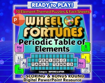 Wheel of Fortune Game: Periodic Table Chemistry (Digital PowerPoint Resource)