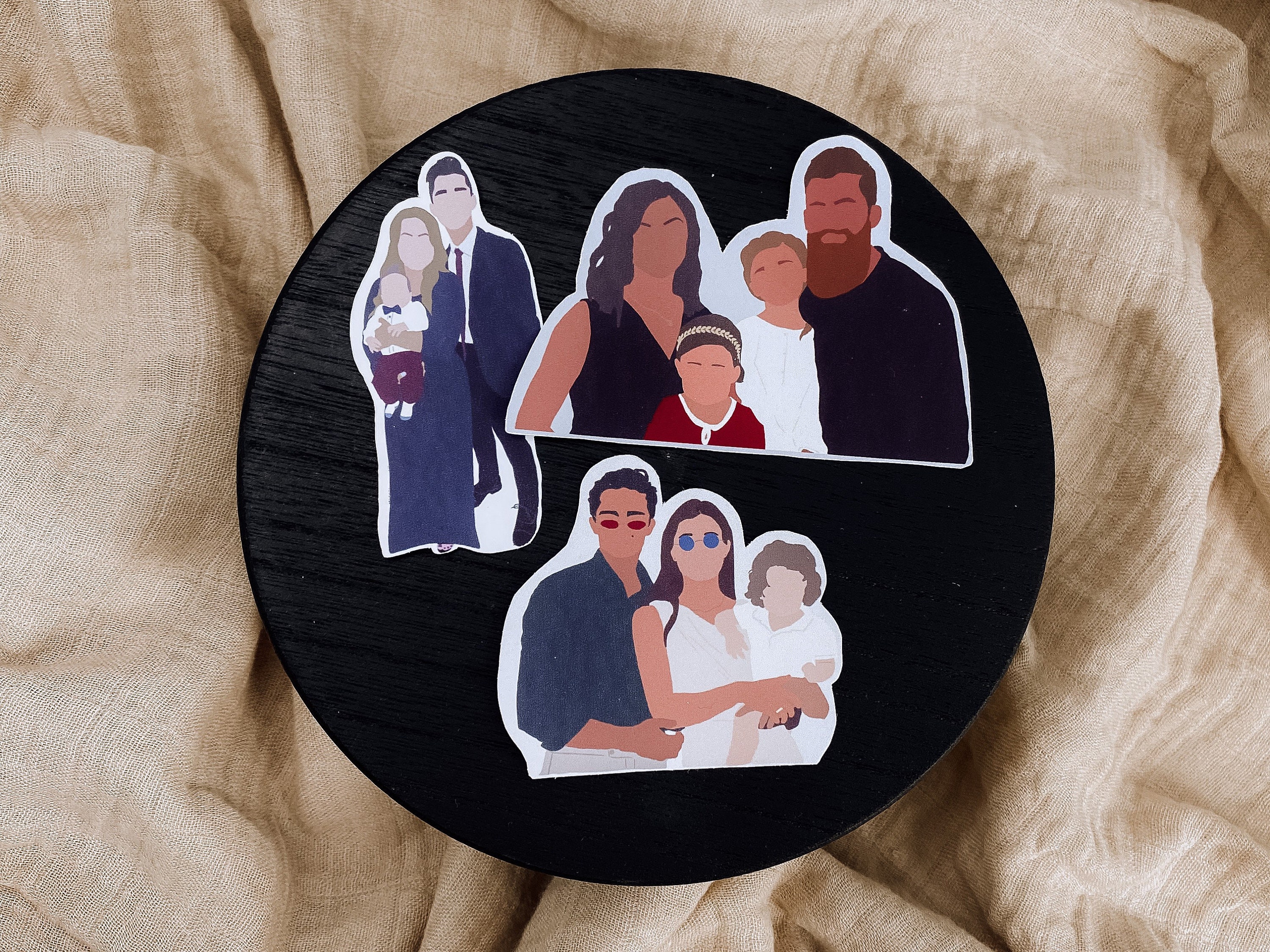 Faceless Portrait Stickers | Portrait Minimalistic Sticker ...