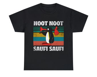 Noot Noot Saufi Saufi T-Shirt // Lustiges Party T-Shirt // Geschenkidee // Mallorca Ballermann Alkohol