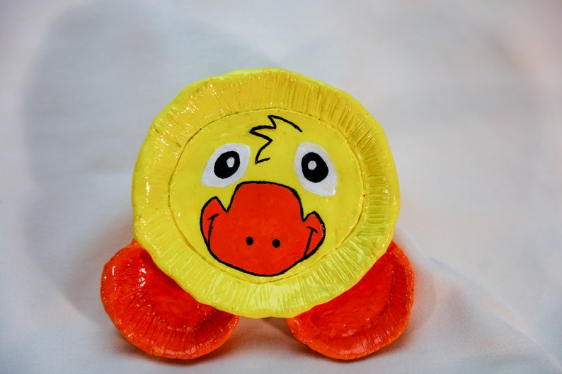 Zoo Pals Clay Duck Plate Etsy