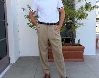 Vintage Pronto Uamo Herren Bundfaltenhose Hose Bundfaltenhose Taille 32 #menswear #preppy #Golf #granpacore #90s Baggy