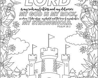 Bible Psalms Coloring Book for Children