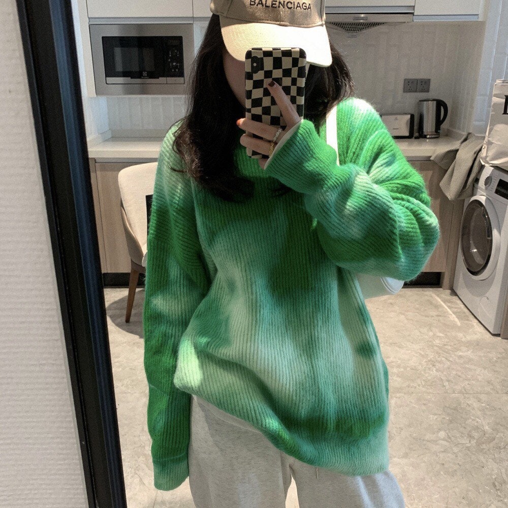 Tie Dye Sweater Womens Oversized 