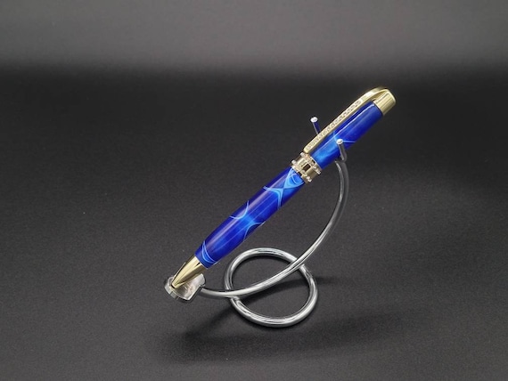 Princess Pen / Twist Pen / Parker Pen / Blue Swirl Pen / Fancy Pen / Gifts  for Her / Ink Pen / Custom Pen 