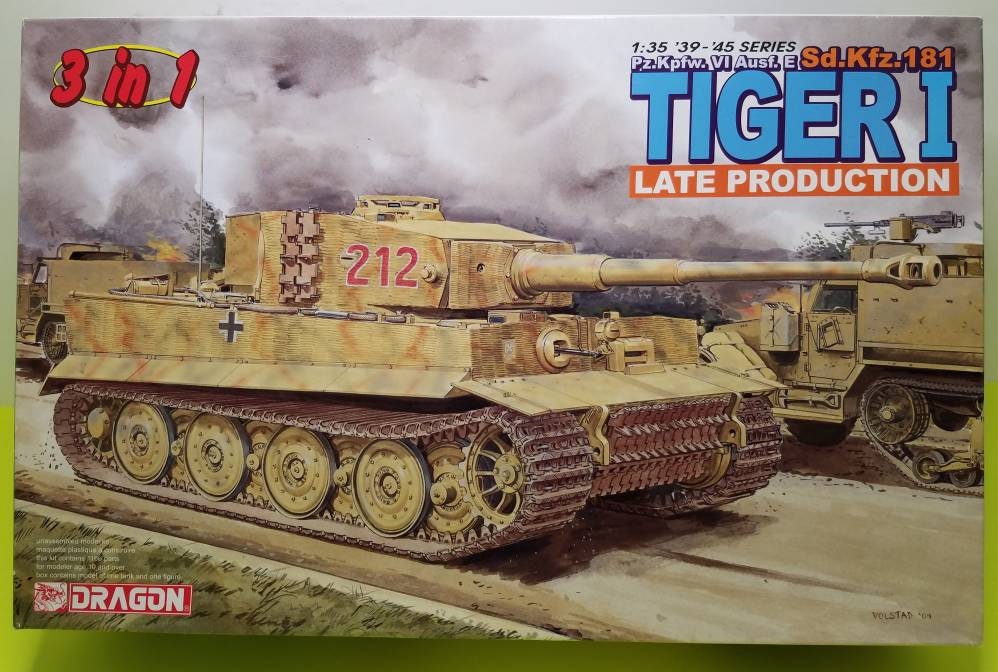 Dragon Models Tiger I Late Production 1/35 Scale Model Kit Dragon Models Tiger I Late Production 1/35 Scale Model Kit