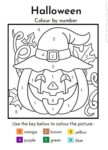 Halloween Coloring Book - Etsy