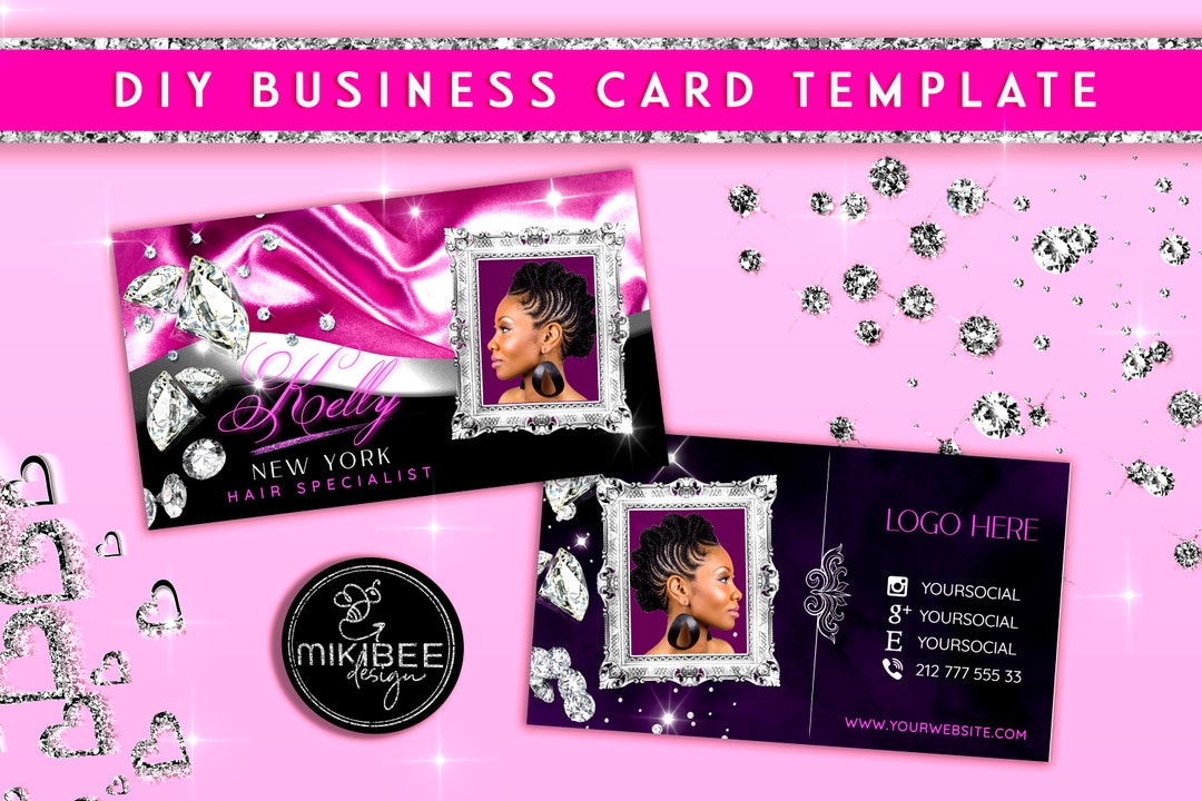 DIY Nail Tech Business Card Hair Nails Etc. Business Card Etsy