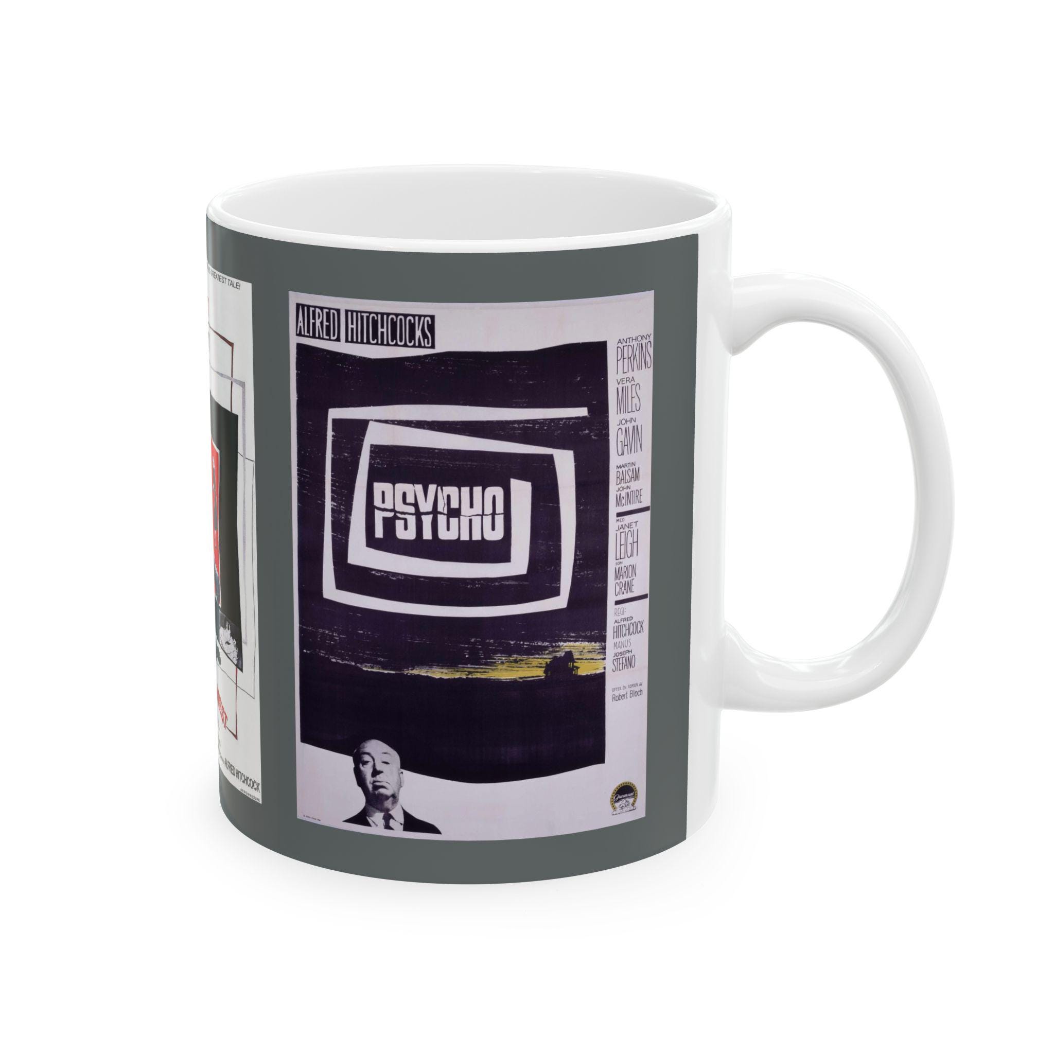 Alfred Hitchcock 1950s and 1960s Movies - Dark Grey Mug (11oz) - Etsy