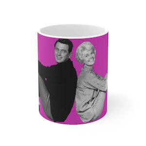 Rock Hudson and Doris Day - Fuchsia Mug 11oz