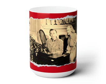 Bing Sings White Christmas - Red Ceramic Mug 15oz