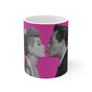 I Love Lucy: Lucy and Desi - Fuchsia Mug 11oz.