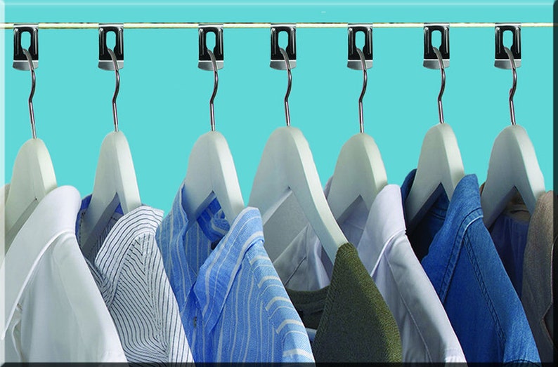 Coat Hanger Holders Aussie S/Steel clothesline space saver 14 units per pack imagem 6
