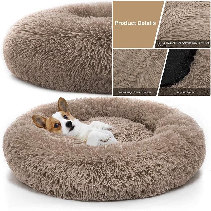 Calming Bed-comfy Calming Dog Bed-dog Doughnut Bed-donut - Etsy