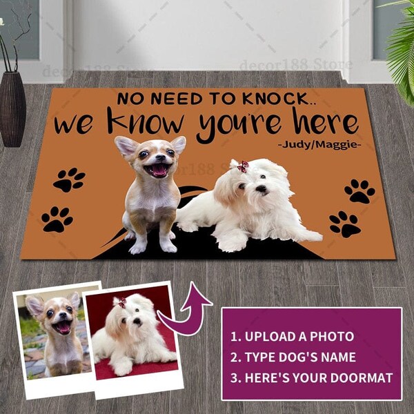 Dog Doormat Etsy Canada