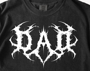 Goth Dad Comfort Colors Shirt, Heavy Metal, Feral Fathers Day Father Shirt, Elder Emo Gothic Punk Cool Dads T-shirt Rock