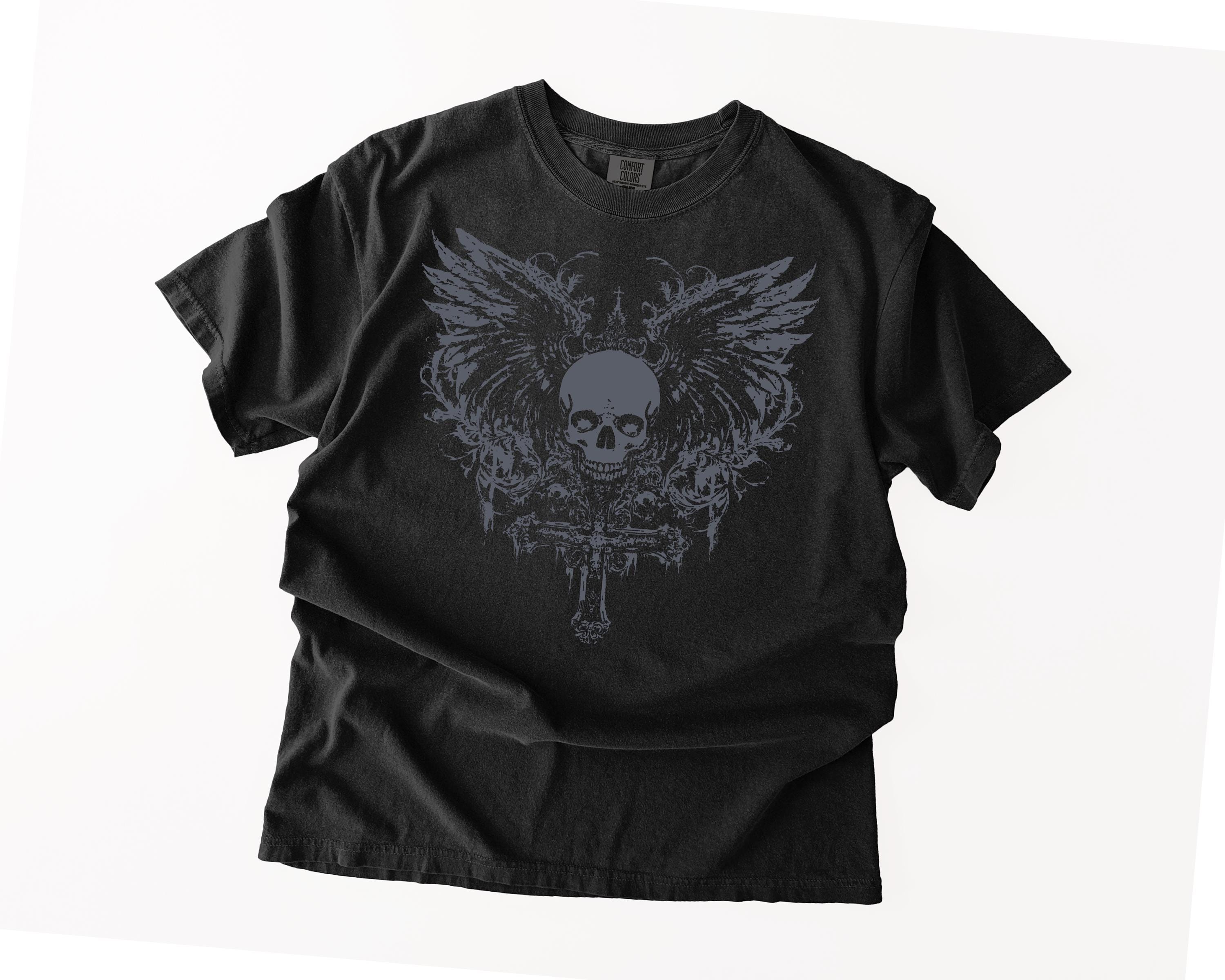 2000s Skull Shirt - Etsy