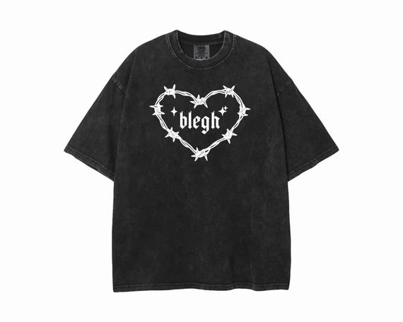 Bleh shirt Goth Shirt for Women Bleh Tee Gothic TShirt Dark Aesthetic Emo Alternative Black Edgy Grunge shirts Cute Emo