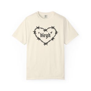 Bleh shirt Goth Shirt for Women Bleh Tee Gothic TShirt Dark Aesthetic Emo Alternative Black Edgy Grunge shirts Cute Emo image 2