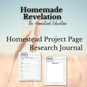 Research Project Page - Research Journal Printable