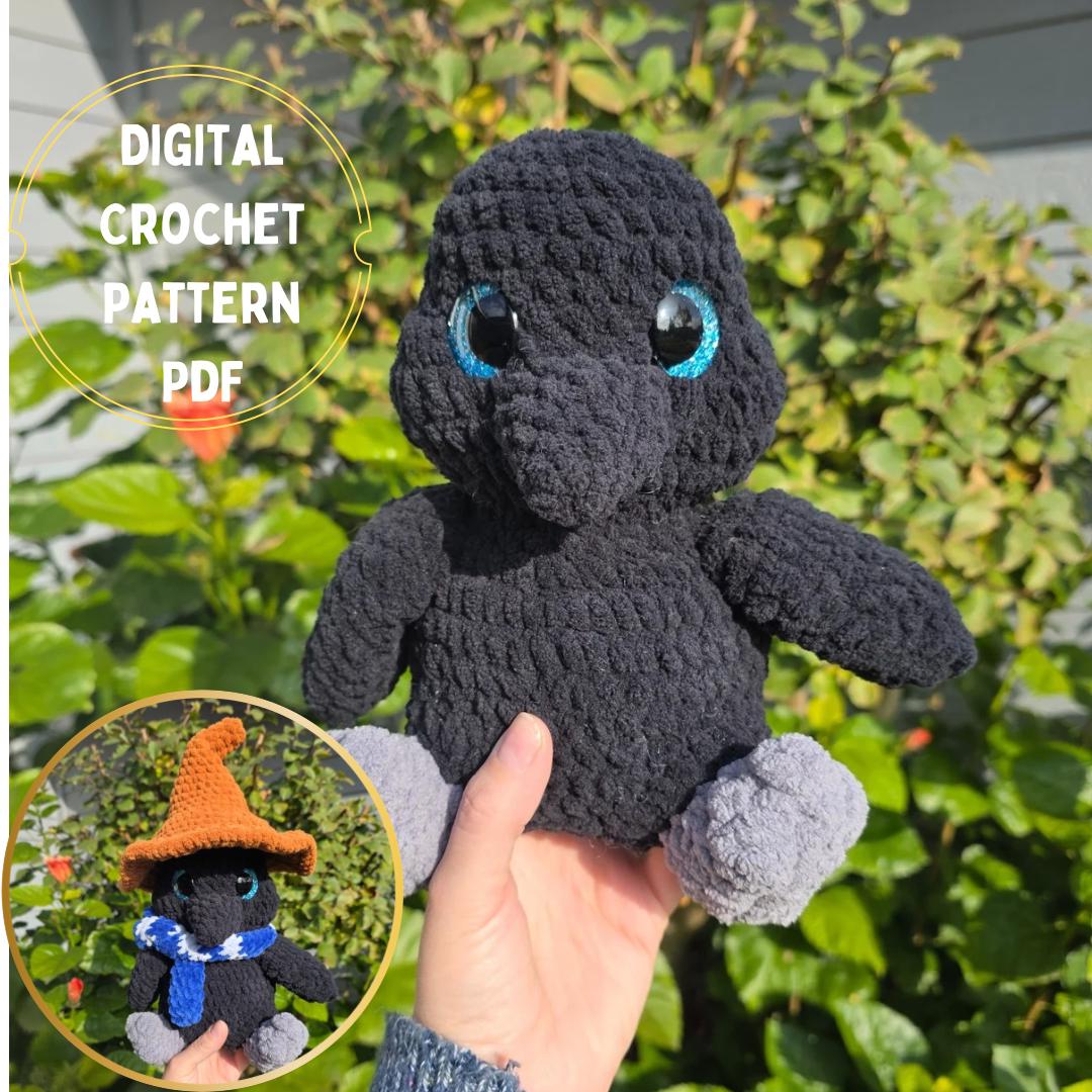 Rowena the Raven Crochet DIGITAL PATTERN PDF *not a Finished Item* - Etsy