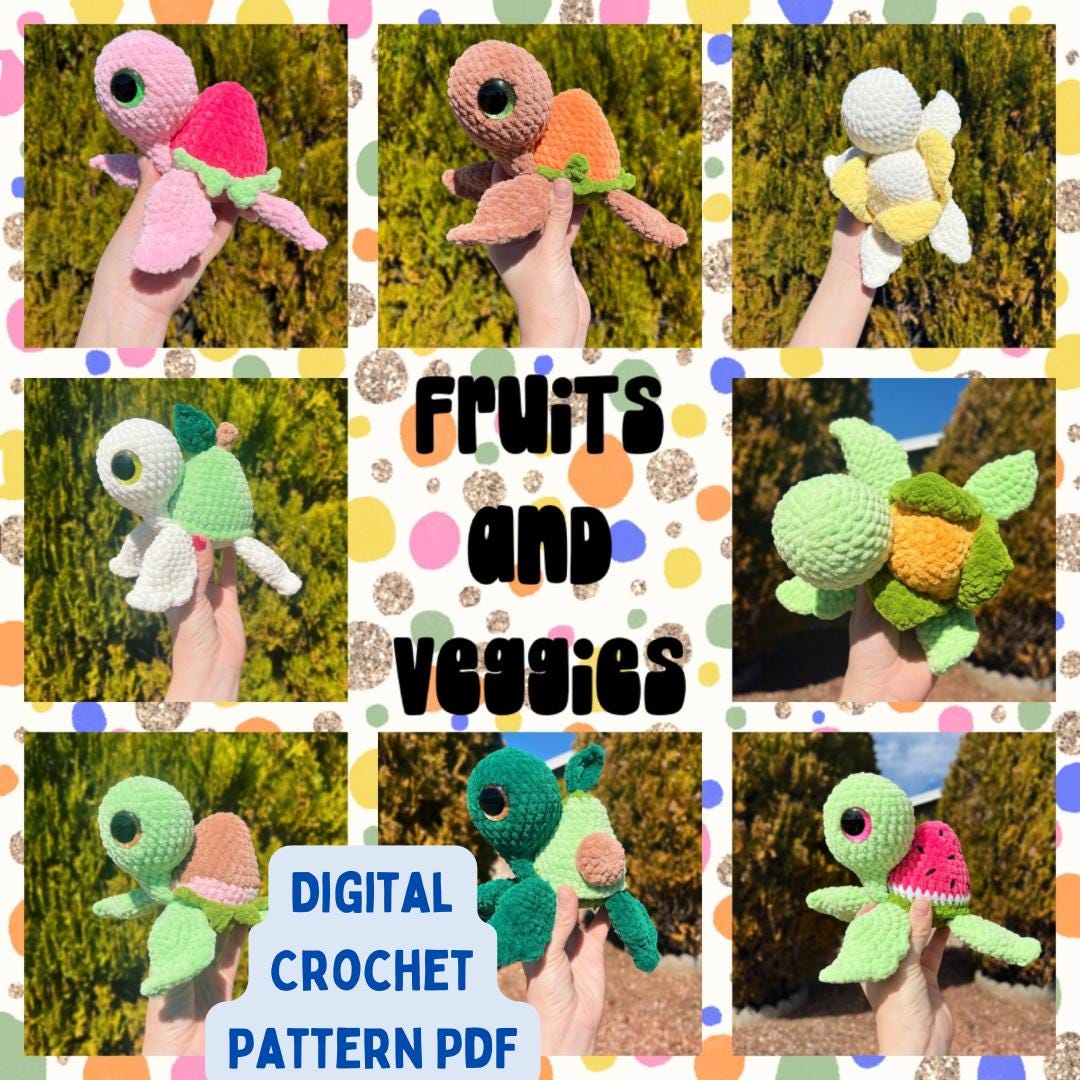 Turtley the Sea Turtle Crochet DIGITAL PATTERN PDF *not a Finished Item ...
