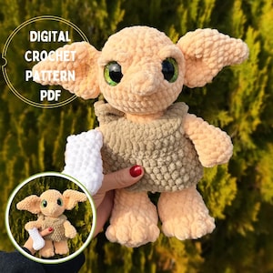 House Elf Crochet DIGITAL PATTERN PDF *not a finished item*