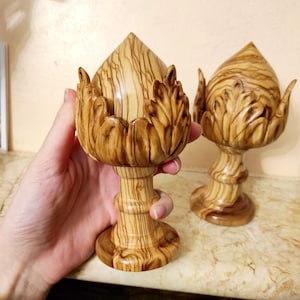 Pumo en bois - Pouilles - Porte-bonheur des Pouilles - Idée cadeau - Pumo traditionnel - Cadeau des Pouilles - Décoration italienne - Bouton en bois