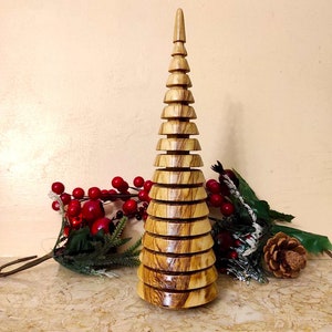 Olive Wood Tree - Turned Wooden Tree - Scandinavian Tree - Scandinavian style decorations - Carved Wood - Turned wood tree
