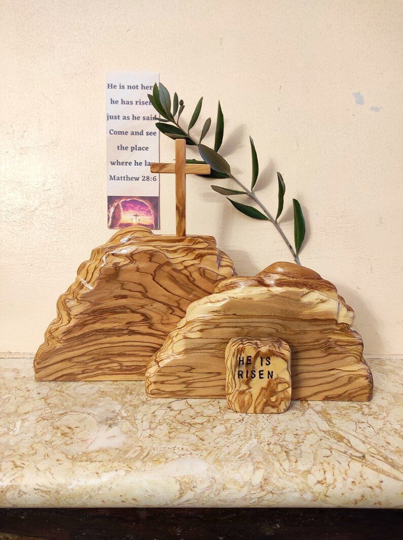 Wooden Empty Tomb Easter Nativity Scene Tomb Resurraction Etsy