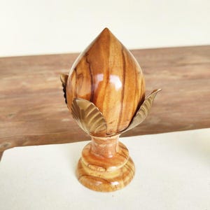 Wooden pumo - Puglia - Apulian lucky charm - mothers day gift - traditional pumo - Puglia gift - Italian decoration - wooden knob