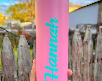 Personalized Tumbler With Straw, Custom Tumbler Insulated Tumbler, Skinny Tumbler Bridesmaid Proposal,Bridesmaid Tumbler, tumbler