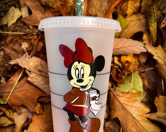 Minnie Mouse Fall Starbucks Cup: Personalized Tumbler