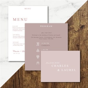 Stackable Wedding Invite Package Template