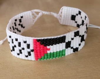 Miyuki beads Palestine bracelet