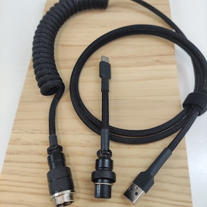 Achetez Câble Clavier USB Type-C en Spirale Avec Connecteur Aviator Pour le  Clavier de Jeu Mécanique - Blanche de Chine