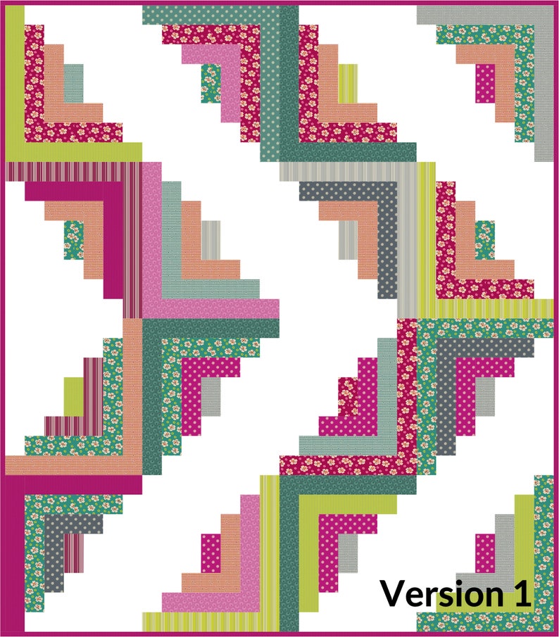 PDF Still Pretty Simple Jelly Roll Quilt Pattern, by Michelle Cain of From Bolt to Beauty image 2