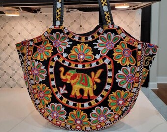 Indian Handmade Shoulder Bag With Two Shoulder Straps