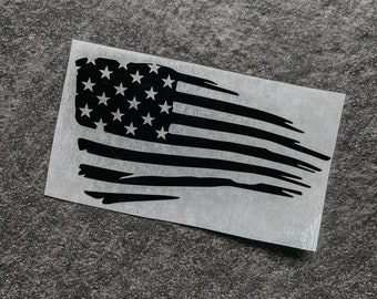 American Flag Decal, Distressed Flag Decal, Patriotic Decals, USA Decals, Distressed American Flag Label, Patriotic Labels, Flag Decals