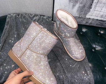 blinged out booties