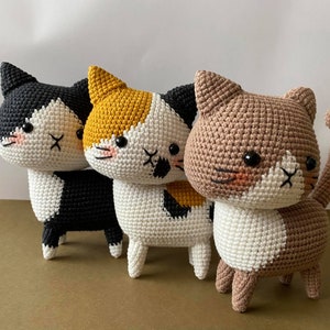 crochet cat, handmade amigurumi toys, stuffed animals,, crochet amigurumi, cat amigurumi, kitten amigurumi, cat plushie, valentine gift