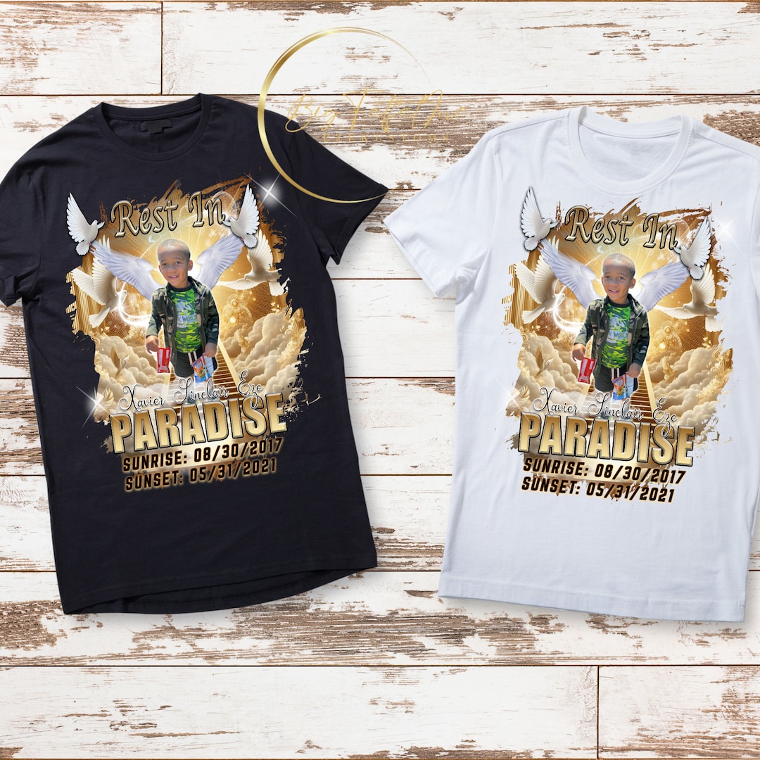 Custom Rest in Heaven Memorial T-shirt| Memorial Day Shirt