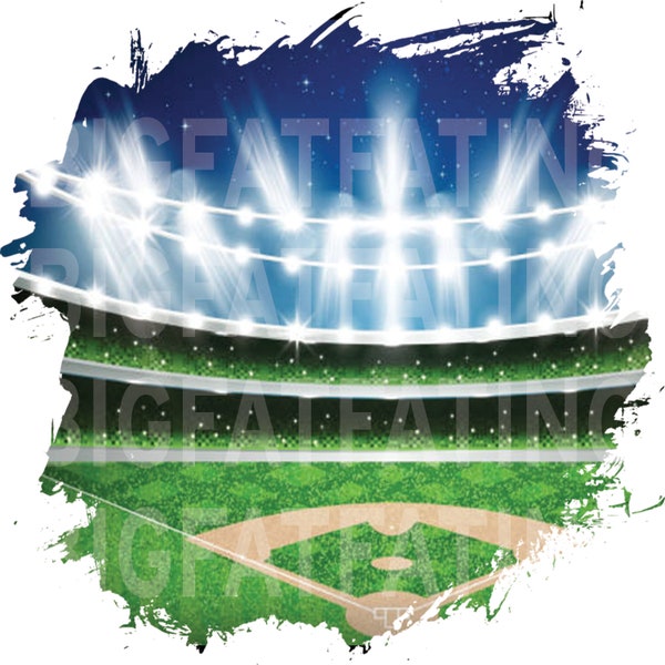 Baseball field Background, Baseball| PNG ONLY Background stroke-instant download Bundle