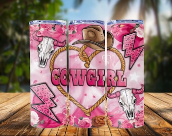 COWGIRL 20oz Tumbler / COWGIRL Boots Stainless Steel, custom, hot or cold, western tumbler