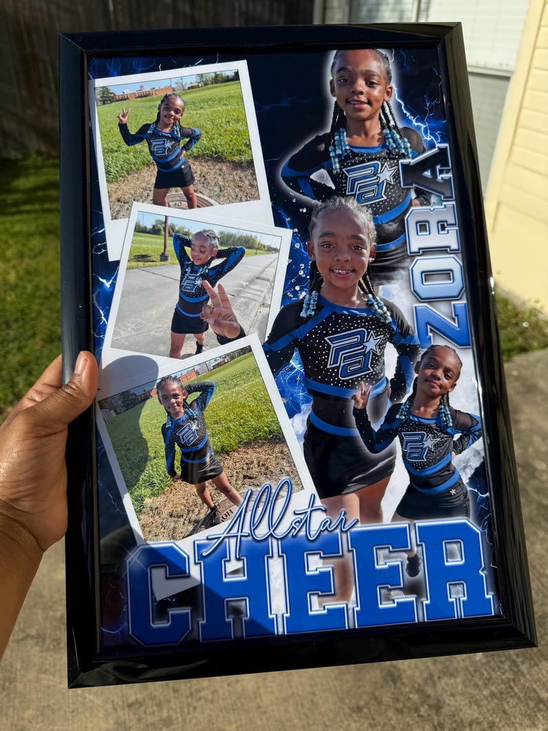 Cheer Photo Frame Cheer Frame, End of Year Gifts, Cheer, Sports Gifts, All Star ...
