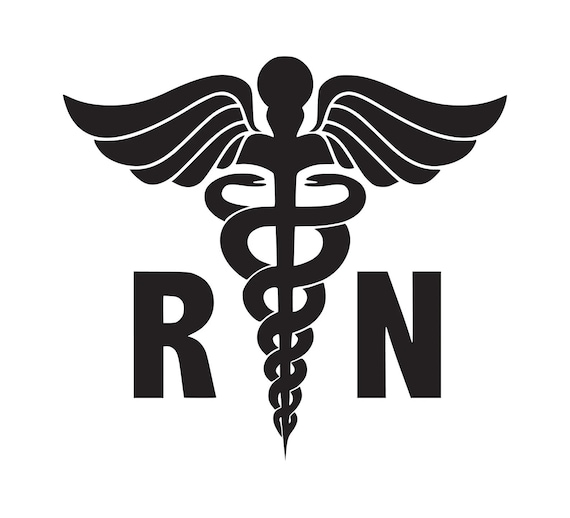 RN Medical Symbol Sag PNG Circuit Cut File Medical Field Etsy