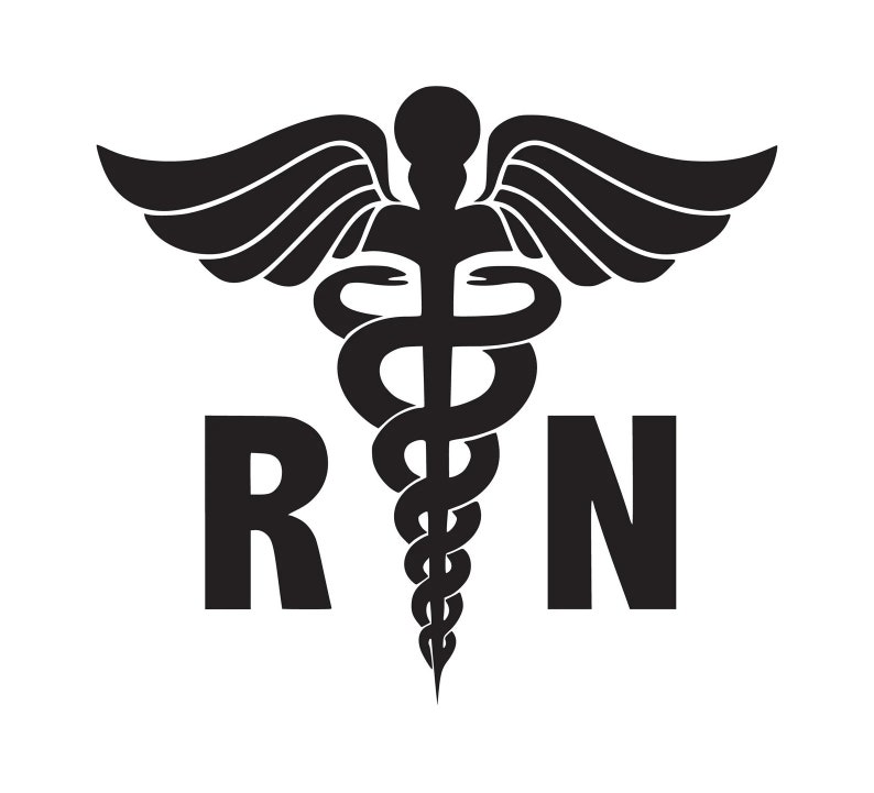 RN medical symbol, sag, PNG, circuit, cut file, medical field, rn symbol image 1
