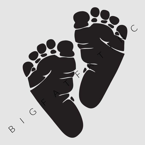 BABY Feet SVG/ PSD/ Png Instant Download/ Cricut/ Silhouette Etsy