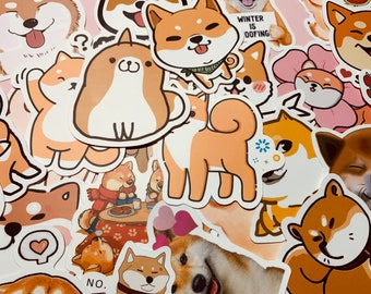 Shiba Inu Stickers \u2013 Set of 30
