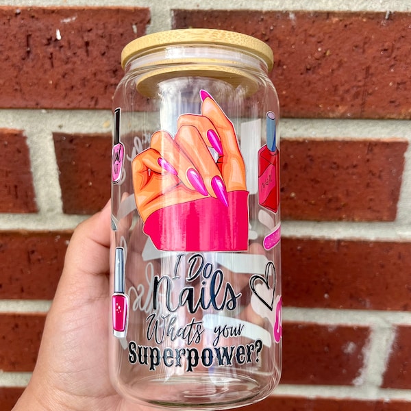 I do nails what’s your superpower,iced coffee cup,Manicure Tumbler Nail Boss Manicurist Polish High Fashion Designer, Luxury Nails Stylist,