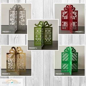 3D Christmas Present Bundle, Christmas Present Centerpiece Decor ...